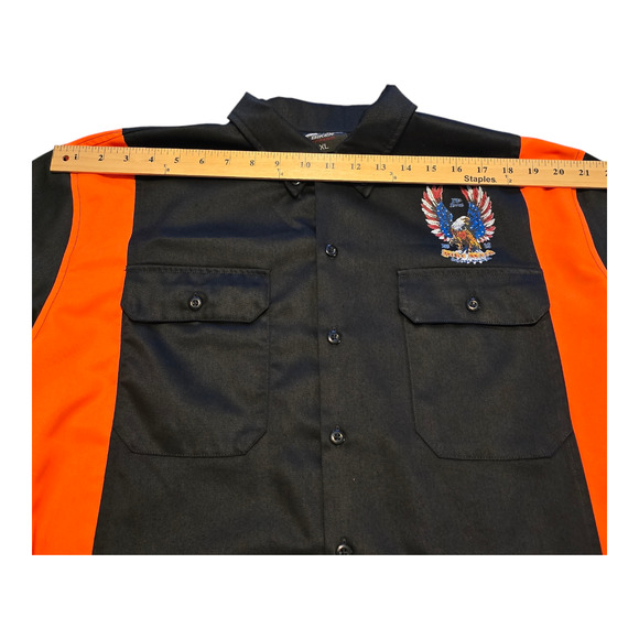 Daytona Beach Bike Week 2019 Shirt Mens XL Black Orange Biker Eagle Rally - Picture 7 of 13